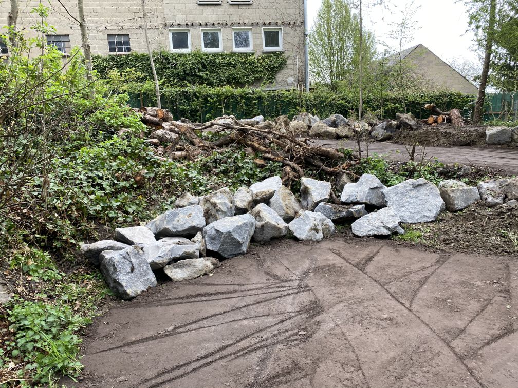 Herstellen einer Gartenanlage in Niedert